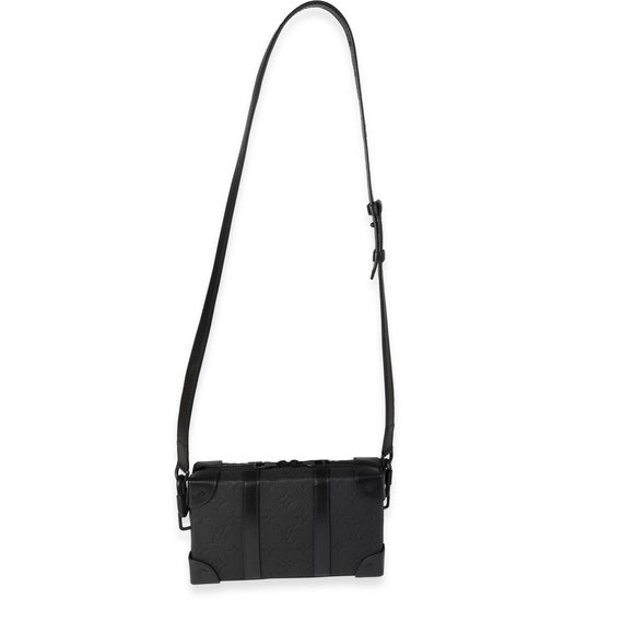 Louis Vuitton Black Monogram Embossed Taurillon Leather Soft Trunk Wallet - Picture 6 of 6